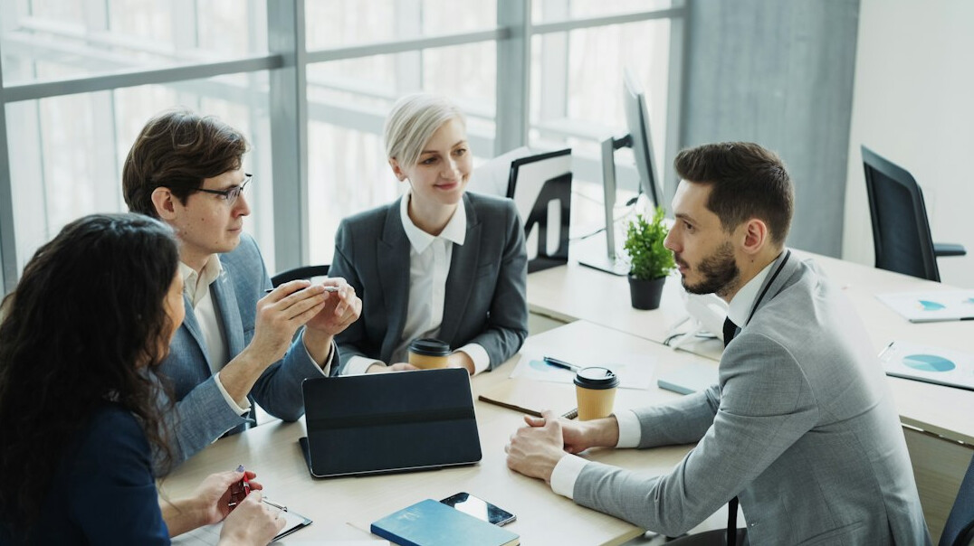 business professionals negotiating