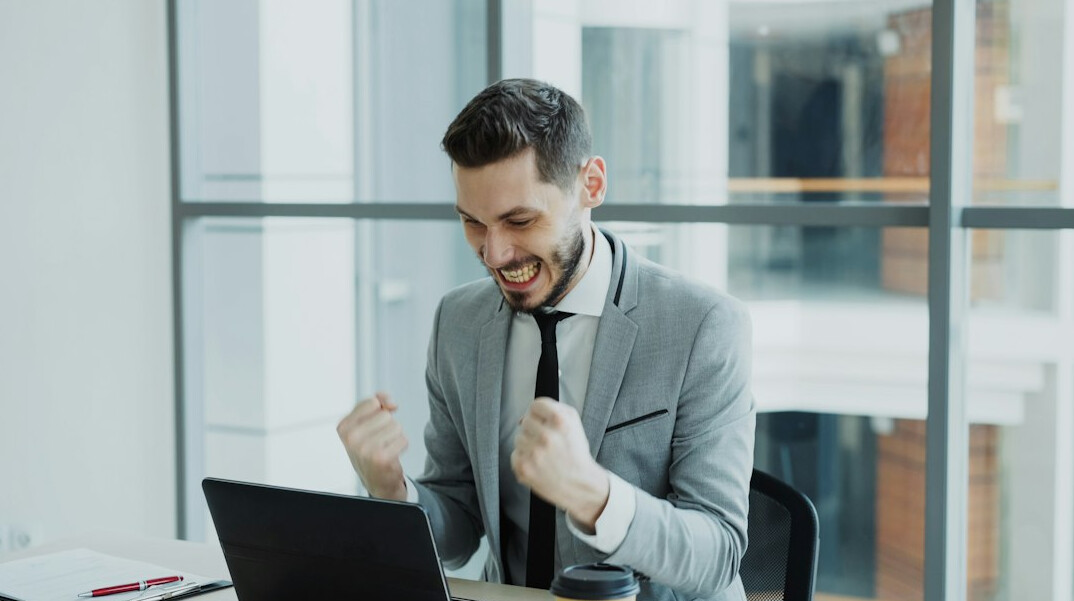 successful deal celebration