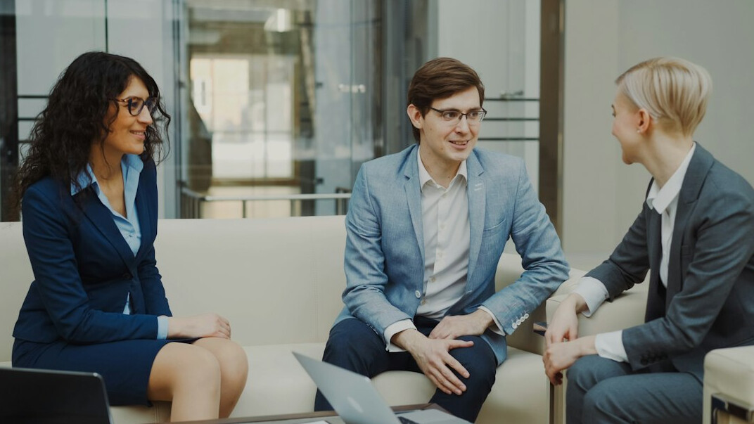 business team in conflict discussion